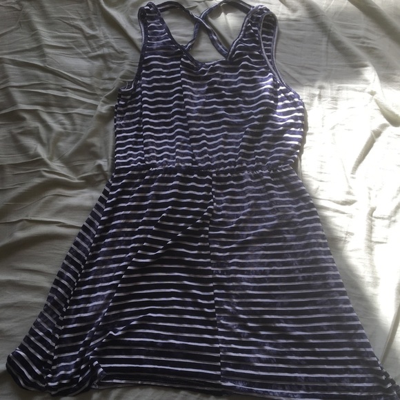 Tie dye and white striped soft sundress - Picture 4 of 5